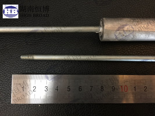 Extruded Magnesium Anode Rods For Hot Water Heater M6 20x250 AZ31B Mg Rods