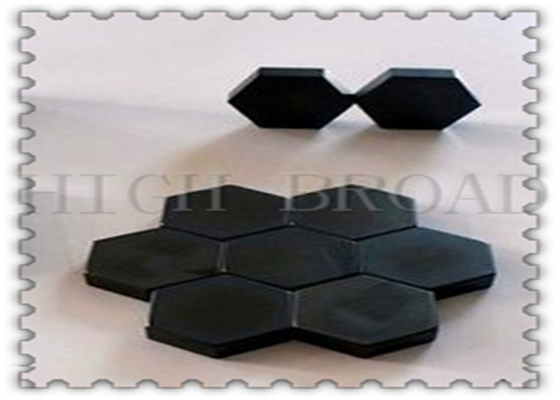 SIC ceramic bulletproof plates Armor Ceramic / OEM Silicon Carbide Armor Ceramic
