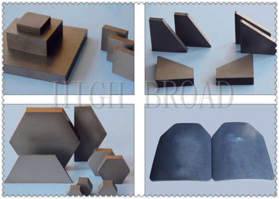 SIC ceramic bulletproof plates Armor Ceramic / OEM Silicon Carbide Armor Ceramic