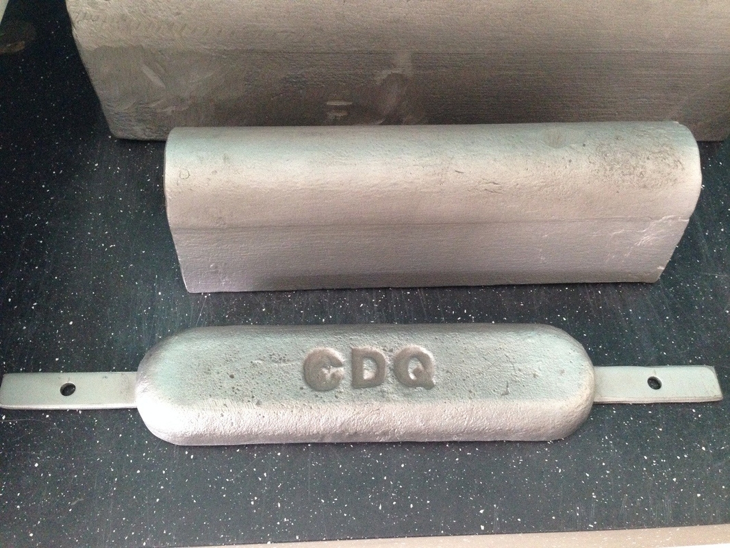 Weld-On Zinc Anode for cathodic protection system project in Marine