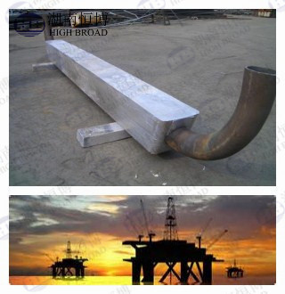 Aluminum cathodic protection anodes for Offshore construction Service onshore solution