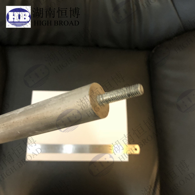 Extruded Magnesium Anode Rod For Water Heater M6 20x250 AZ31B Mg Rod