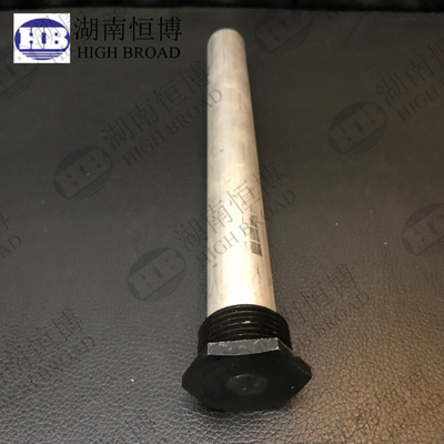 Extruded Magnesium Anode Rod For Water Heater M6 20x250 AZ31B Mg Rod