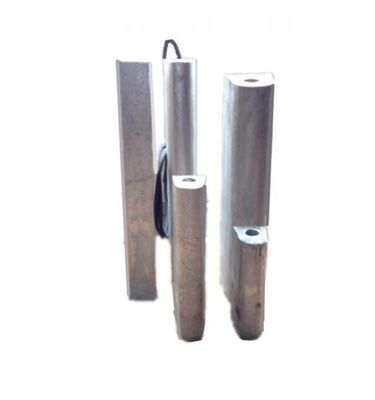 Custom Ingot CP ICCP Sacrificial Magnesium Aluminum Anode Alloy For Heater Treater Offshore Onshore Steel Construction