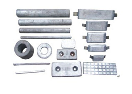 Anti-Corrosion Sacrificial Zinc Anodes For Cathode Protection Systems Zn in Salt water