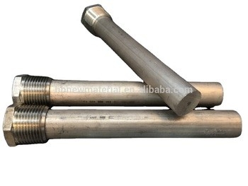 High Broad Water Heater Magnesium Sacrificial Anode Rods AZ31 Casting Metal Parts