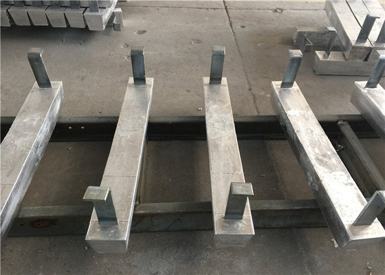 Aluminum sacrificial anode for jetty piles pier content Al-Zn-In alloy