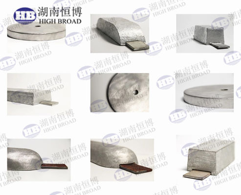 Equilibrium Potential Surface Magnesium Rod , Magnesium Alloy Sacrificial Anode