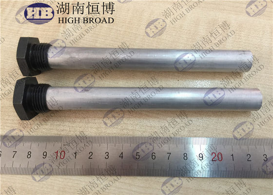 21mm Aluminum Alloy 3-Segment Anode Rod 1000mm Bolt-Together Design for Commercial Boiler