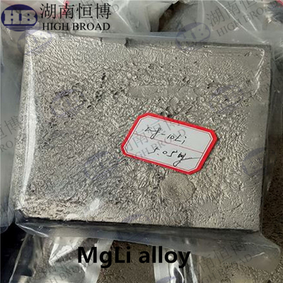 MgLi10 Magnesium Lithium Alloy Master Alloy For 3C products , Military project , Space