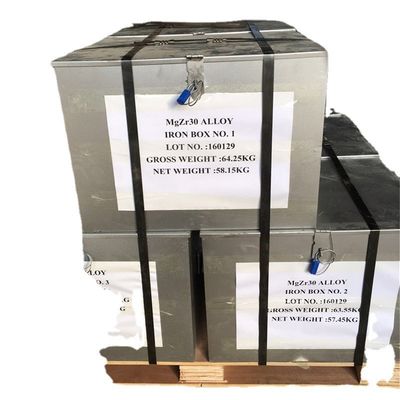 Customized Magnesium Zirconium Master Alloy MgZr30 MgZr25
