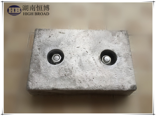 Smooth Surface Magnesium Alloys Sacrificial Anodes 1.7 V Voltage High Potential M1C