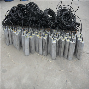 Cathodic Protection Customized Coating Magnesium Anodes For Soil undergrounp with cable backfill powder bag