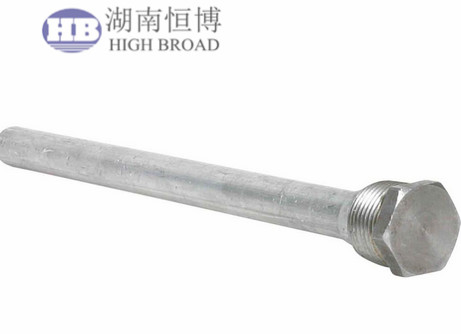 ASTM Water Heater Anode Rod / Magnesium Metal Rod High Purity Raw Material