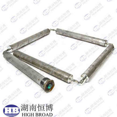 40mm Magnesium Alloy Ultra-Long Anode Rod Custom Thread 2000mm Tank Protection for Industrial Process Tank