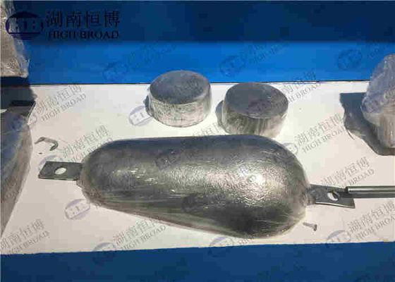 ASTM B418-95 99% Pure Zinc Anode Ingots Anti Corrosion Aluminum Zinc Magnesium Anode