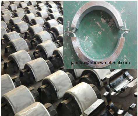 Aluminium Bracelet Anode Half Shell For Submerged Pipelines