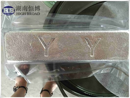 Magnesium Yttrium Master Alloy MgY30 Ingot with 30% Yttrium Content for Heat Resistant Alloys and Grain Refinement