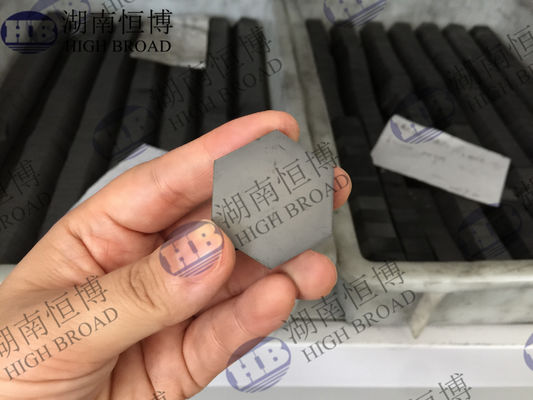 30x30mm Boron Carbide Ceramic Hexagonal Tile with Aramid Composite Backing for Ballistic Protection