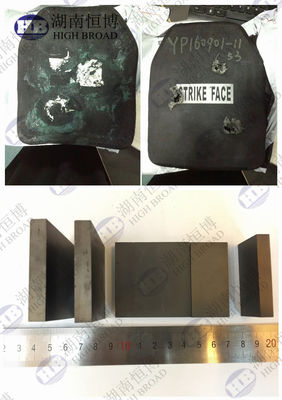 Boron Carbide Ballistic Tile with Custom Dimensions, 2.52g/cm3 Density, and 3000-3300 HV Hardness for Premium Ceramic Protection
