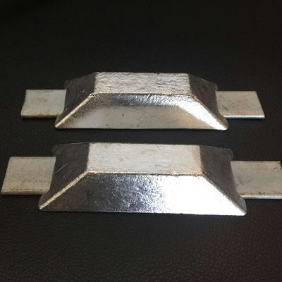 Alloy Sacrificial Anode Zinc Anode With Double Iron Feet For Ships Boats