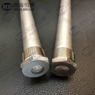 Zinc Aluminum AZ63 AZ31 Magnesium Anode Rods 9mm-26mm Diameter Malleable Corrosion Resistant