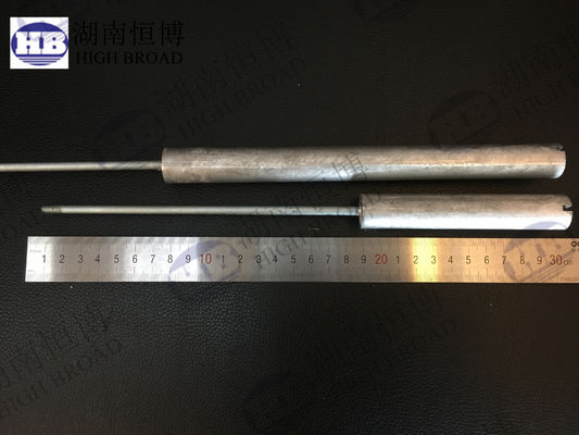 Zinc Aluminum AZ63 AZ31 Magnesium Anode Rods 9mm-26mm Diameter Malleable Corrosion Resistant