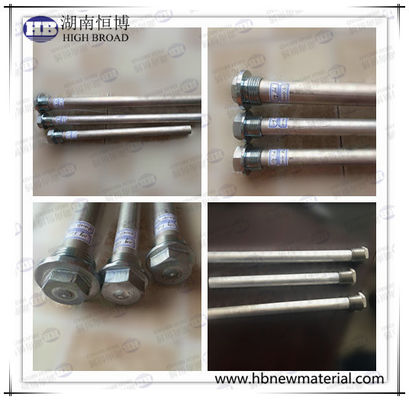 High Impact Resistance Rod Anodes Magnesium Aluminum Zinc Alloys With Smooth Surface Finish