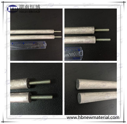 High Impact Resistance Rod Anodes Magnesium Aluminum Zinc Alloys With Smooth Surface Finish