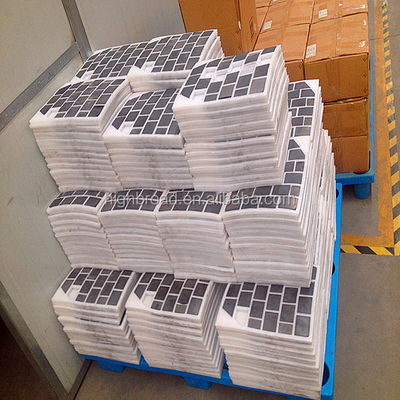 12x12 Inches Fire Resistant Black Bulletproof Tiles with Interlocking Design for Ultimate Ballistic Protection