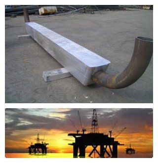 AL ALLOYS Core Bend Aluminum Anode With Durable And Corrosion-Resistant Design For Internal Steel Structure Immersed In Seawater