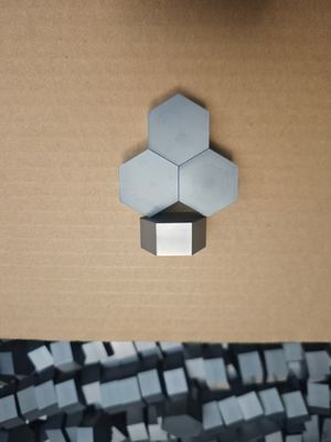 Pressureless Sintered Silicon Carbide Ceramic Tile 30x30mm Hexagonal with Aramid Composite Backing for Ballistic Protection