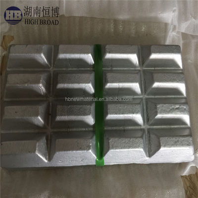 Aluminium Molybdenum Alloy Ingot with Mo 5%-10% Rare Earth Content 10%-20% for 720℃-780℃ Addition Temperature