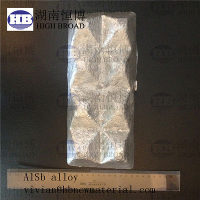 Aluminum Antimony Alloy AlSb 10% and 20% in Ingot Form with 4-8kgs Weight for High-Performance Applications