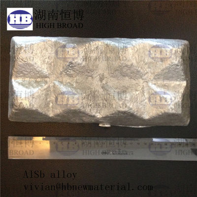 Aluminum Antimony Alloy AlSb 10% and 20% in Ingot Form with 4-8kgs Weight for High-Performance Applications