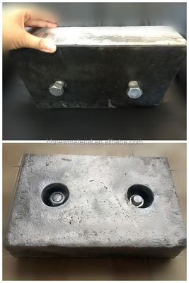 ISO9001:2008 Certified Sacrificial Aluminum Bracelet Anode for Galvanic Corrosion Protection with GB/T 4948-2002 Standard