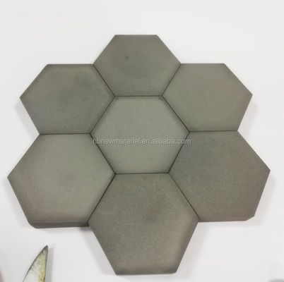 High Strength Boron Carbide Ceramic Tiles B4C Tiles Square 100x100mm with 3-8mm Thickness and 2.4-2.65g/cm3 Density