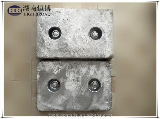 Underground Pipeline Aluminum Sacrificial Anode Backfill Package 1200mm 25kg Al-Zn-In Alloy Buried Cathodic Protection