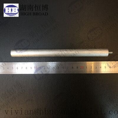 Shinning Silver Magnesium Anode Rods Featuring Diameter 21mm 26mm 32mm and Temperature Range 600°C for Enhanced Durability