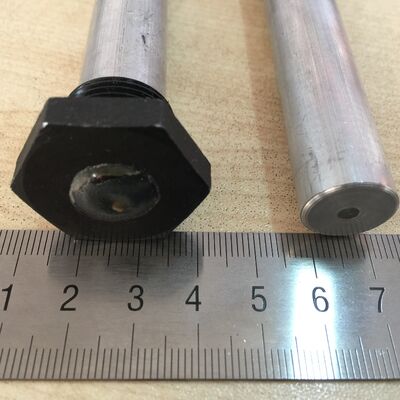 25mm Magnesium Alloy Heavy-Duty Anode Rod 1 NPT 1200mm High-Capacity Protection for Industrial Boiler