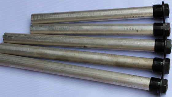 Extruded Round Water Heater Anode Rods , Aluminum Anode Rod For Water Heater , heater treater anode rod