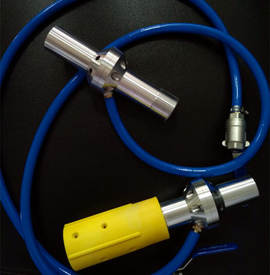 Sandblasting Gun Assembly with Replaceable B4C Nozzle Core Featuring HRA 93+ Hardness and Ergonomic Grip