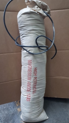 Prepackaged Magnesium Sacrificial Anode Cathodic Protection With Backfill And Cable For Underground Pipelines Anti Corrs