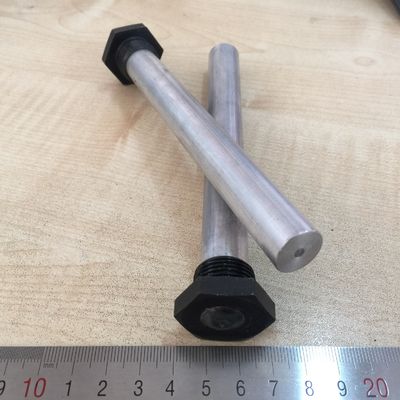 25mm Zinc Alloy Heavy-Duty Anode Rod 1 NPT 1200mm Large System Odor Control for Industrial Heat Exchanger