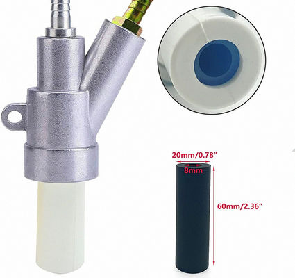 Sandblasting Gun Assembly with Replaceable B4C Nozzle Core Featuring HRA 93+ Hardness and Ergonomic Grip