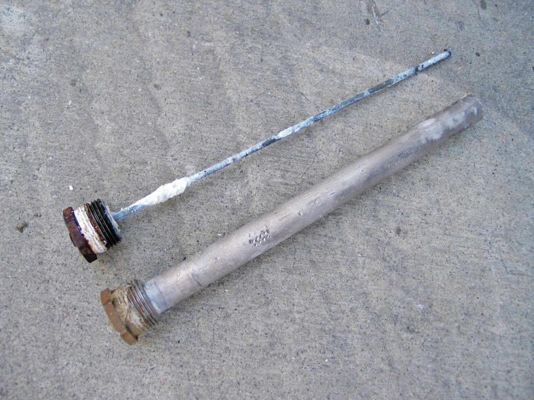 Aluminum / Zinc / Magnesium Water Heater Anode Rod For Electric / Solar Tanks MgAlZn alloys
