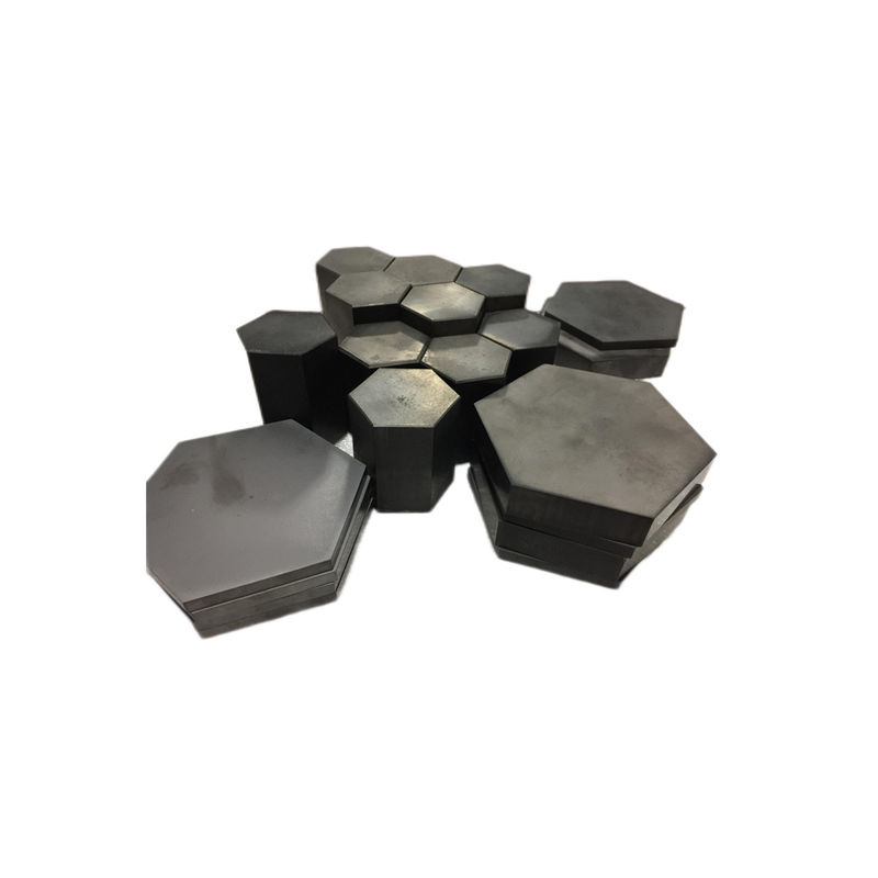 Pressureless Sintered Boron Carbide Ceramic Hexagonal Tile 30x30mm Ultra-Light Ballistic Protection Insert