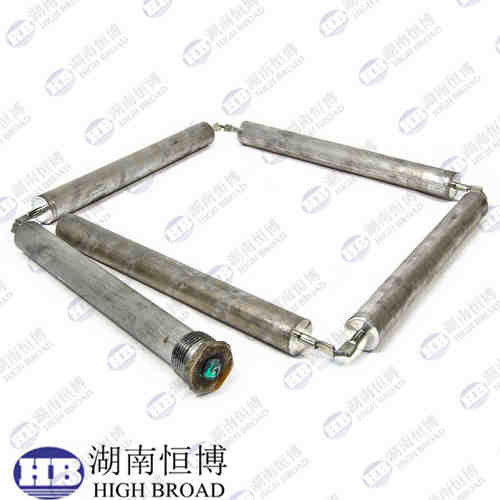40mm Magnesium Alloy Ultra-Long Anode Rod Custom Thread 2000mm Tank Protection for Industrial Process Tank