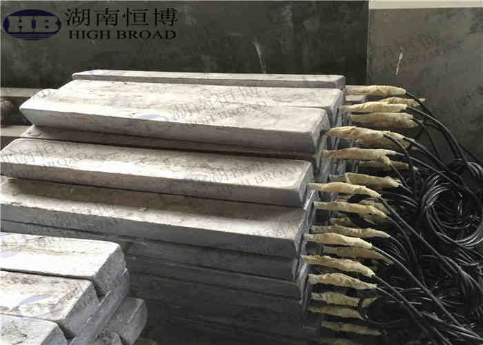 Backfill Magnesium  Anodes With AWG PVC / XLPV Cable For Oil Pipelines cathodic protection systems CP