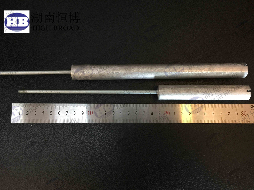 AZ63C Water Heater Anode Rod , Cast magnesium anode rod for heater treater